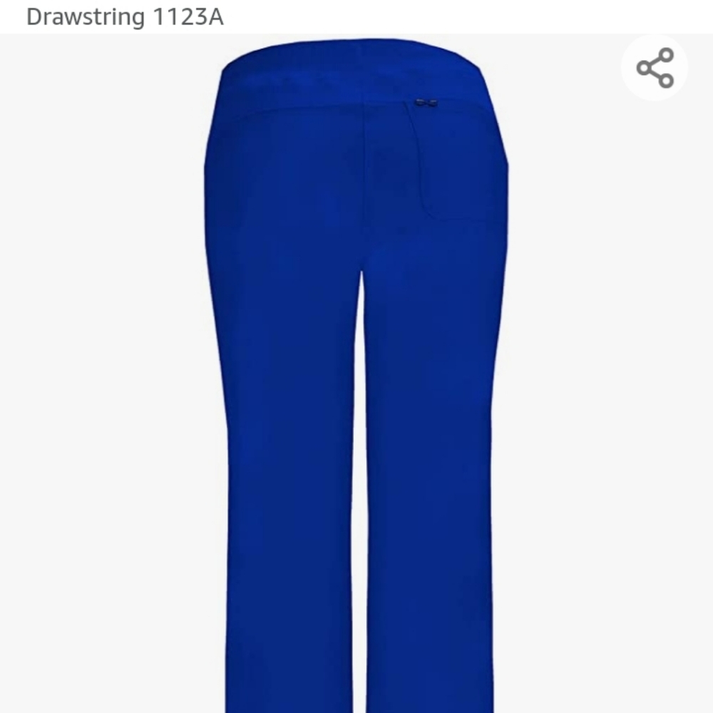 L TALL CHEROKEE INFINITY BLUE LOW RISE STRAIGHT LEG ANTIMICROBIAL STRETCHY PANTS